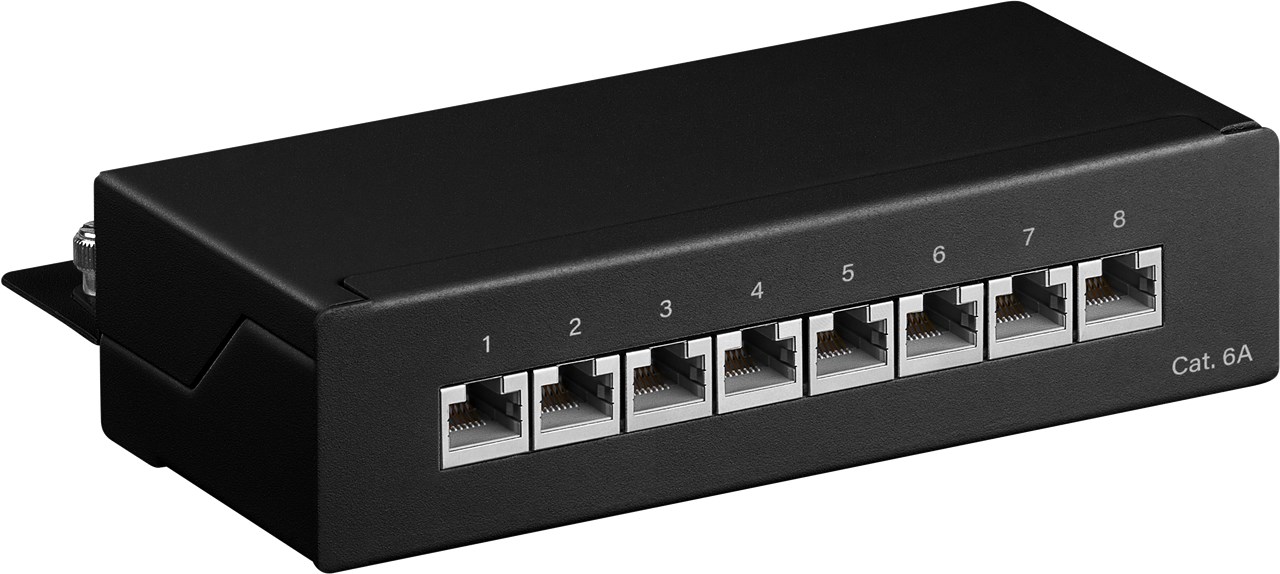 Goobay 62065 Patch Panel mini  8 Port STP