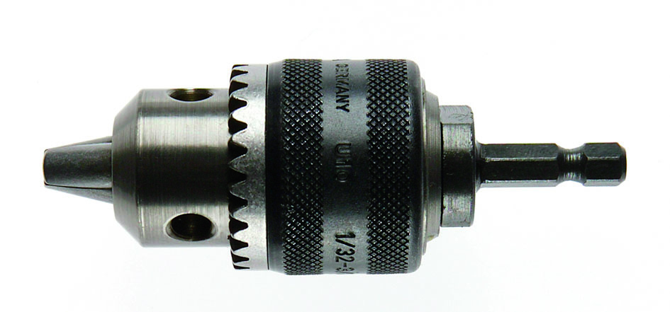 Zahnkranz-Bohrfutter 10mm  & ADAPTER 1/4" Sechskant