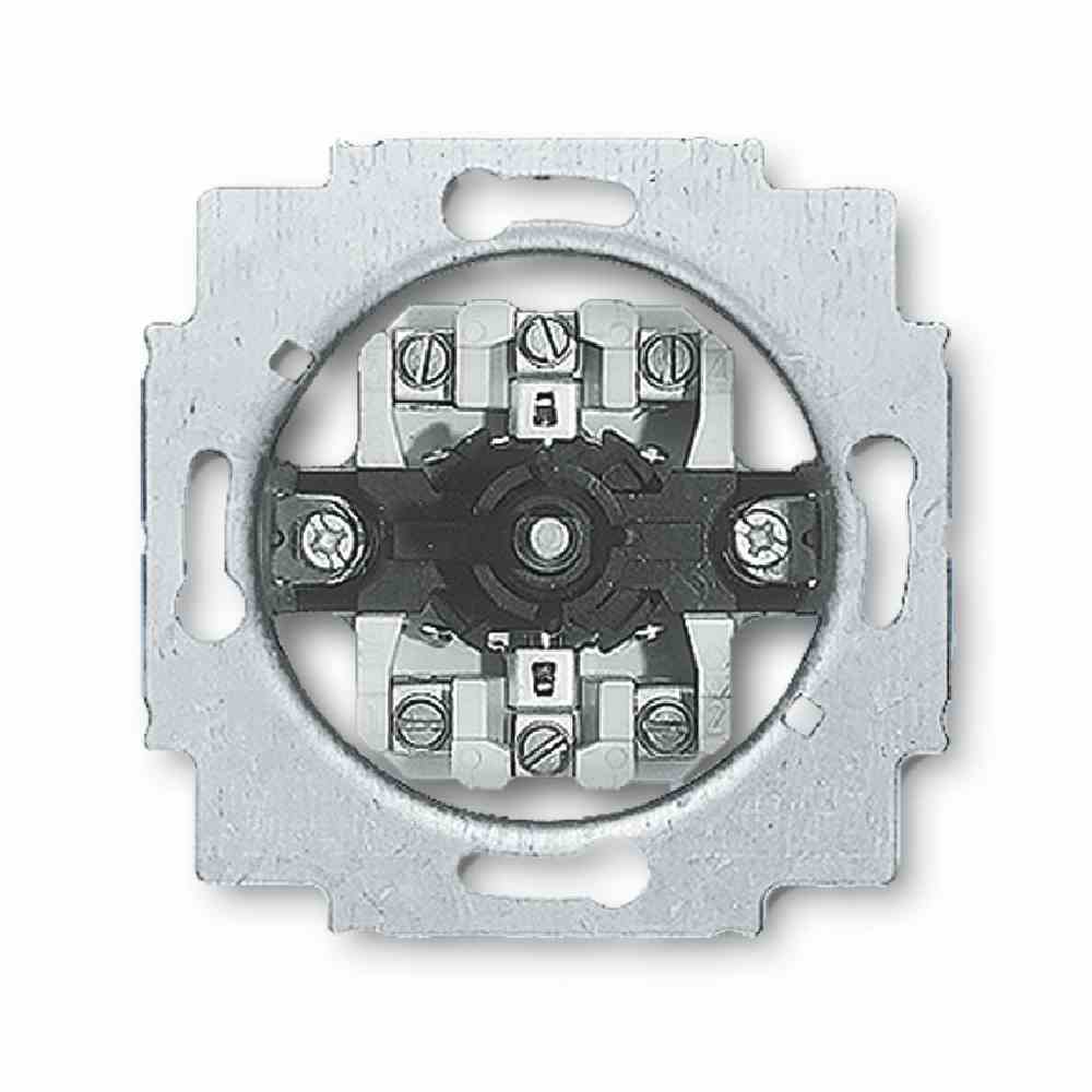 BUSCH-JAEGER Jalousieschalter-Einsatz, Unterputz, matt, IP20, Drehknopf, 2p – 2712 U