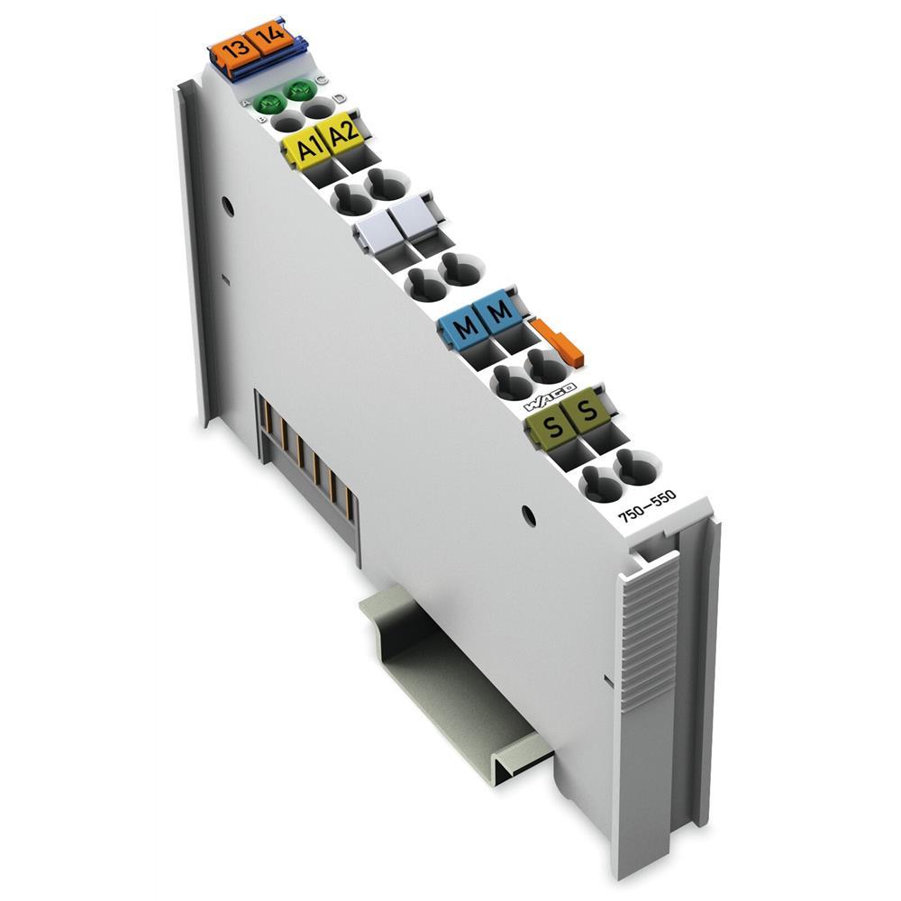 WAGO 2-Kanal-Analogausgangsklemme 0-10 V lichtgrau – 750-550