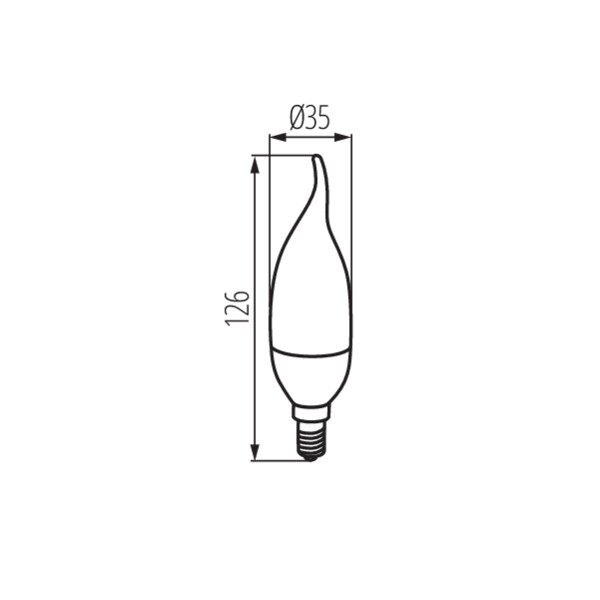 Kanlux IDO 6,5W E14-NW