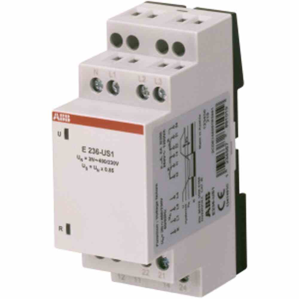 ABB Unterspannungsrelais, 230V, 3N 400/230V, 1000VA, AC, 2TE, IP20 – E236-US1