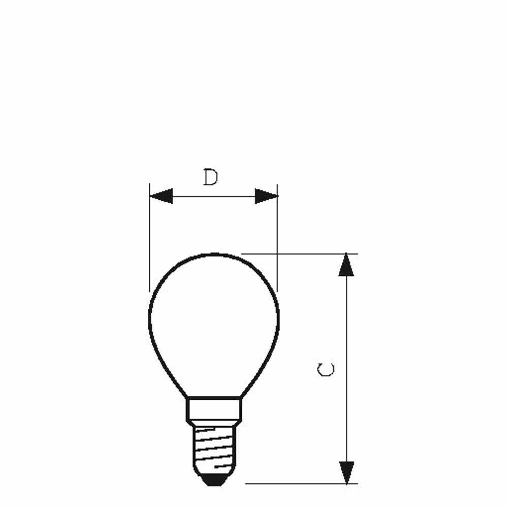 PHILIPS PRACTITONE Backofenlampe, 40W, klar, E14, 230V, Ø45mm, Stoßfest, geeignet für Backofen