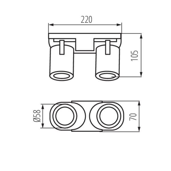 Kanlux LAURIN EL-2I B