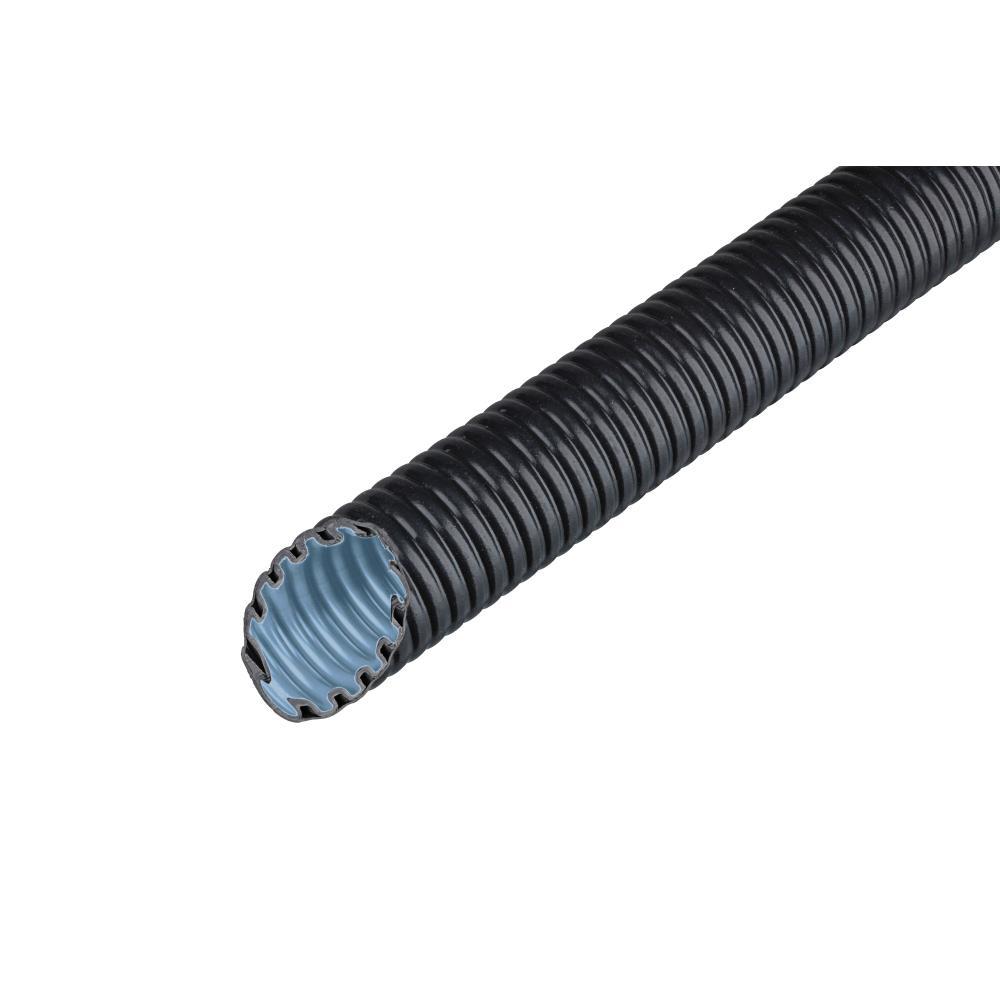 FRÄNKISCHE FFKuS-ES-F-UV Panzerrohr, PVC, Ø20mm, schwarz, schwer (Klasse 4), Ausführung flammwidrig, biegsam glatt, mittel (Klasse 3) – FFKuS-ES-F-UV 20 (50 MTR)