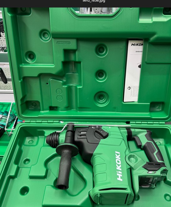 HIKOKI Akku- Bohr- und Meißelhammer 36 Volt 4,2 Joule SDS-plus bis 35mm in Beton