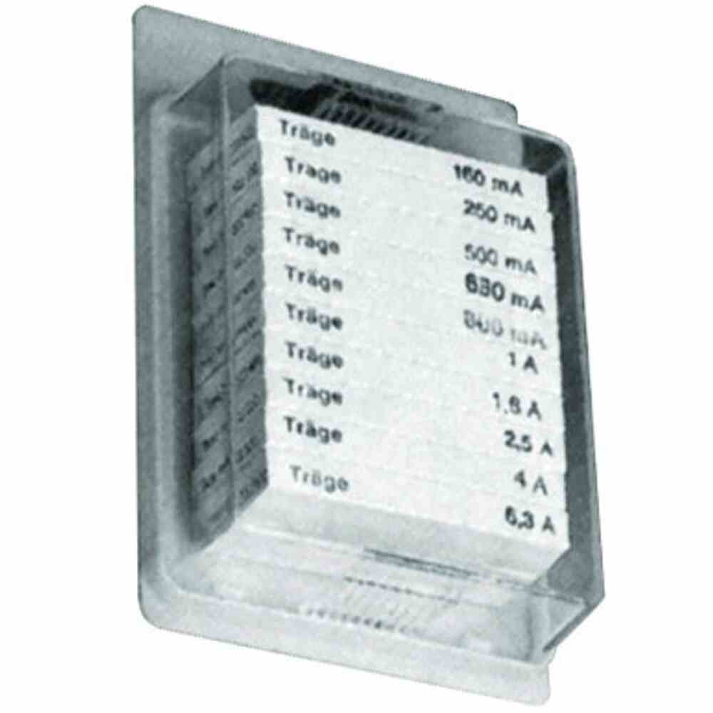 ESKA Sicherungssortiment 2, mit 100 Feinsicherungen 5x20 mittelträge – 60510
