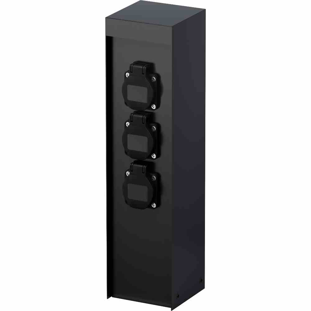 MCJ Steckdosen-Tank IP44 sw 3xSteckdose 230V – KON40103GBL MCJ Steckdosen-Tank IP44 sw 3xSteckdose 230V – KON40103GBL