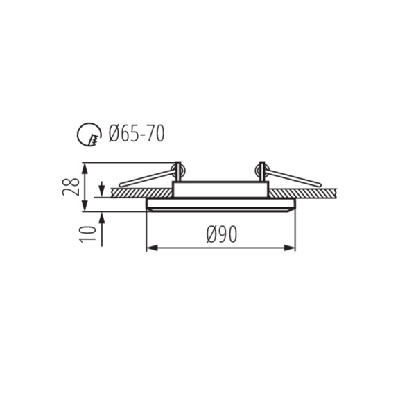 Kanlux MORTA CT-DSO50-B