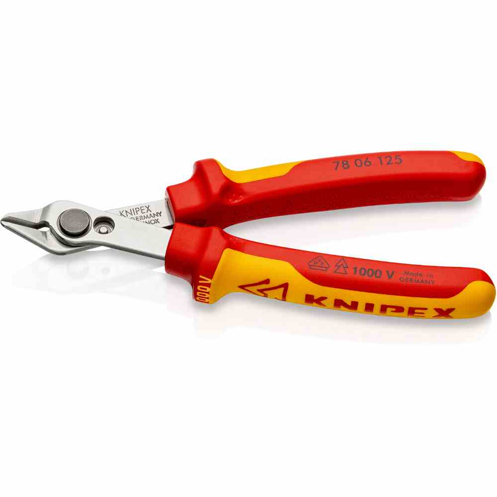 KNIPEX Seitenschneider, 125mm, Schutzisoliert 1000V, isoliert, VDE geprüft