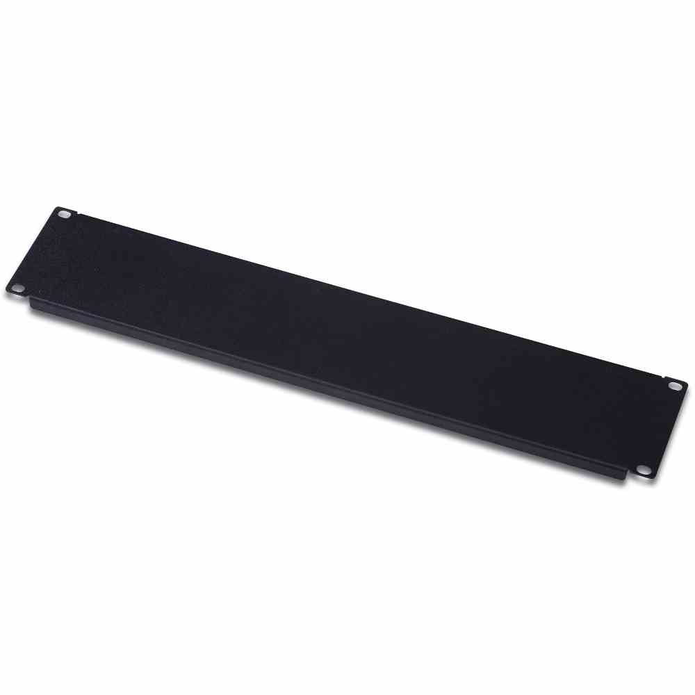 DIGITUS 2HE Blindabdeckplatte Farbe Schwarz (RAL9005) – DN-19 BPN-02-SW