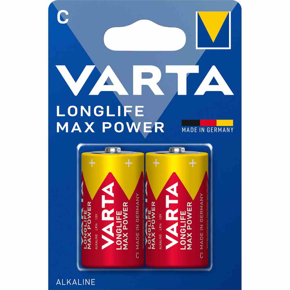 VARTA Batterie, Baby, C/AM2, 1,5V, LR14, Alkali-Mangan, 7800mAh, Ø26,2x50mm – LR14 VARTA Batterie, Baby, C/AM2, 1,5V, LR14, Alkali-Mangan, 7800mAh, Ø26,2x50mm – LR14