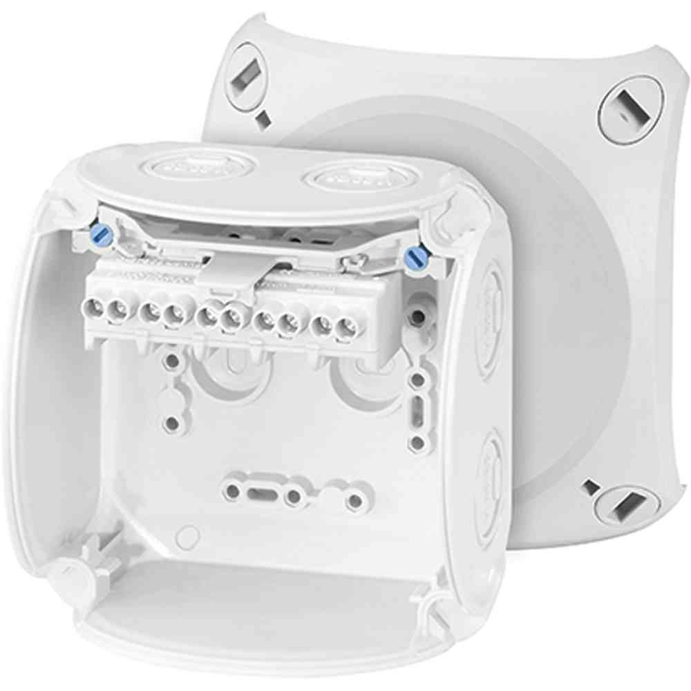 HENSEL KF 0404 G Klemmenkasten, 6mm², 5f, Kunststoff, 104x104x70mm, Aufputz, 7einf, IP66, Halogenfrei – KF 0404 G HENSEL KF 0404 G Klemmenkasten, 6mm², 5f, Kunststoff, 104x104x70mm, Aufputz, 7einf, IP66, Halogenfrei – KF 0404 G