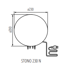 Kanlux STONO 230 N