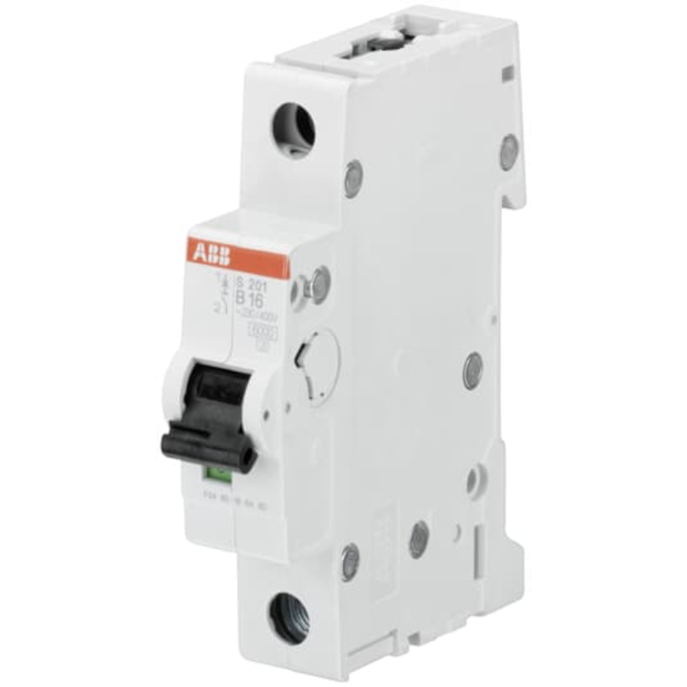 ABB Leitungsschutzschalter, AC, B, 2A, 1p, 230V, 6kA, 1TE, 50Hz, Zusatzeinrichtungen möglich, IP20