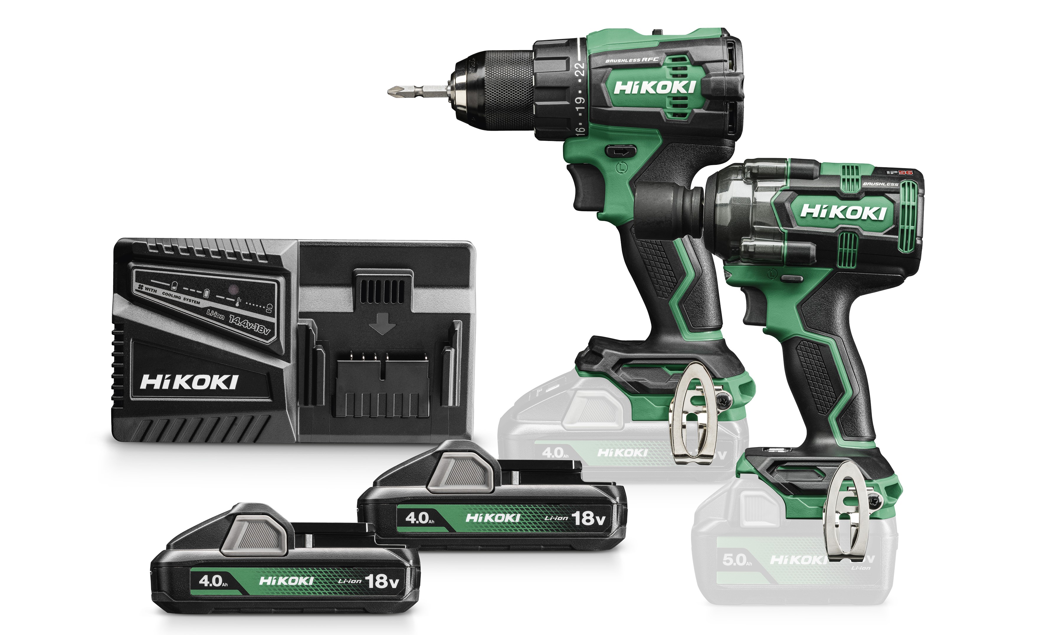 HiKOKI KC18DE(4.0) (HSC III) Combo Kit (DS18DE+WR18DH)