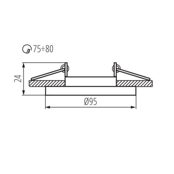 Kanlux MORTA CT-DTO50-B