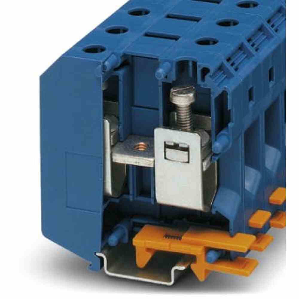 PHOENIX Reihenklemme, 25-70mm², 1Etage, blau, 150A, Hutschiene 35mm – UKH 50 BU