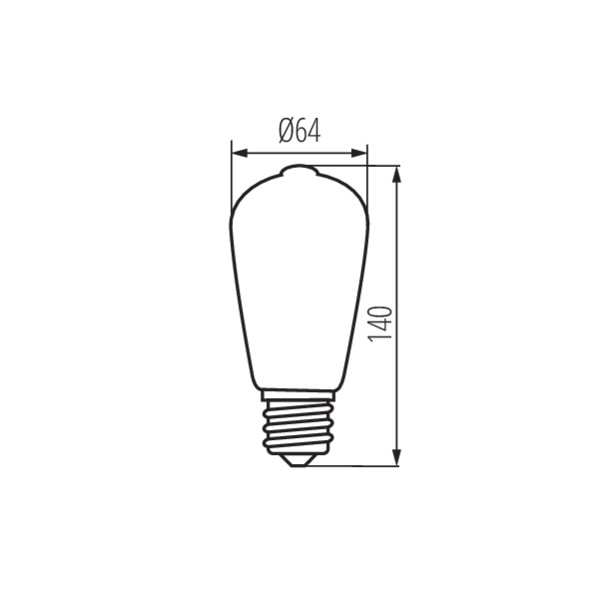 Kanlux XLED ST64C 7W-NW