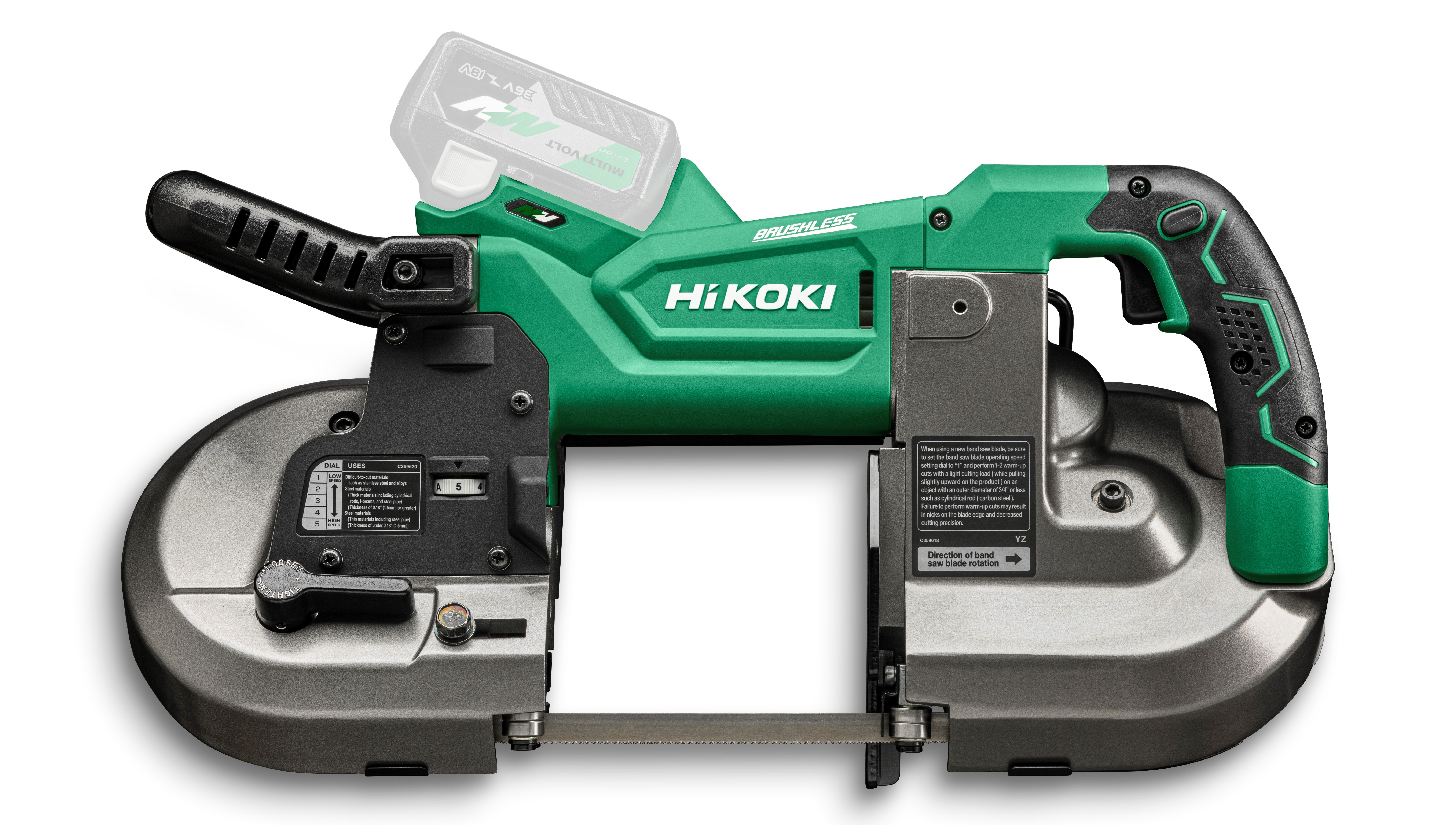 HiKOKI CB3612DA(Basic) (Karton) Akku Bandsäge (brushless) 6,6 Kg