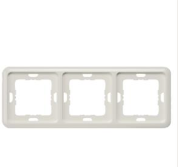 Siemens DELTAprofil Rahmen, 3f, titanweiß  5TG1813 Siemens DELTAprofil Rahmen, 3f, titanweiß  5TG1813