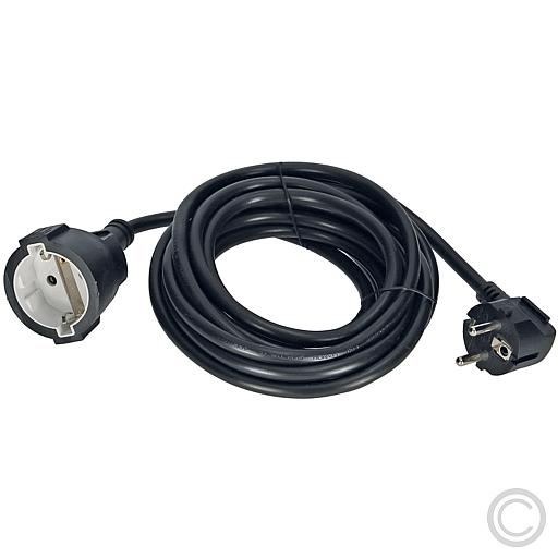 EGB Verlängerung H05VV-F 3G1,5mm²  5m schwarz