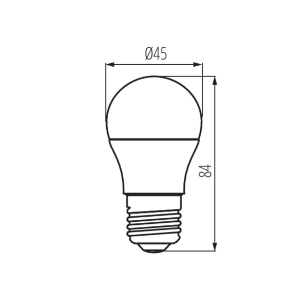 Kanlux IQ-LED G45E27 7,2W-CW