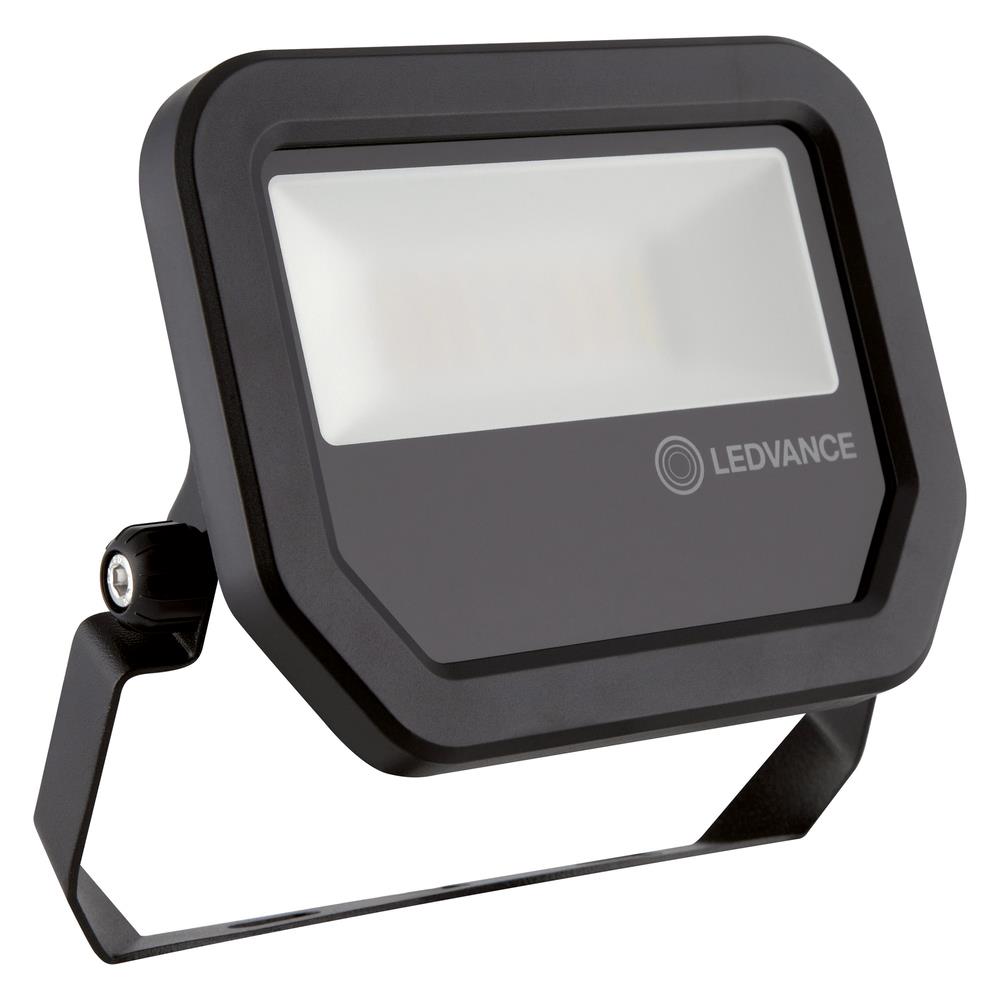 LEDVANCE Floodlight LED-Anbaustrahler, 20W, Konverter, 1LED, 3000K, weiß, 2200lm, Aluminium, IP65, schwarz, –