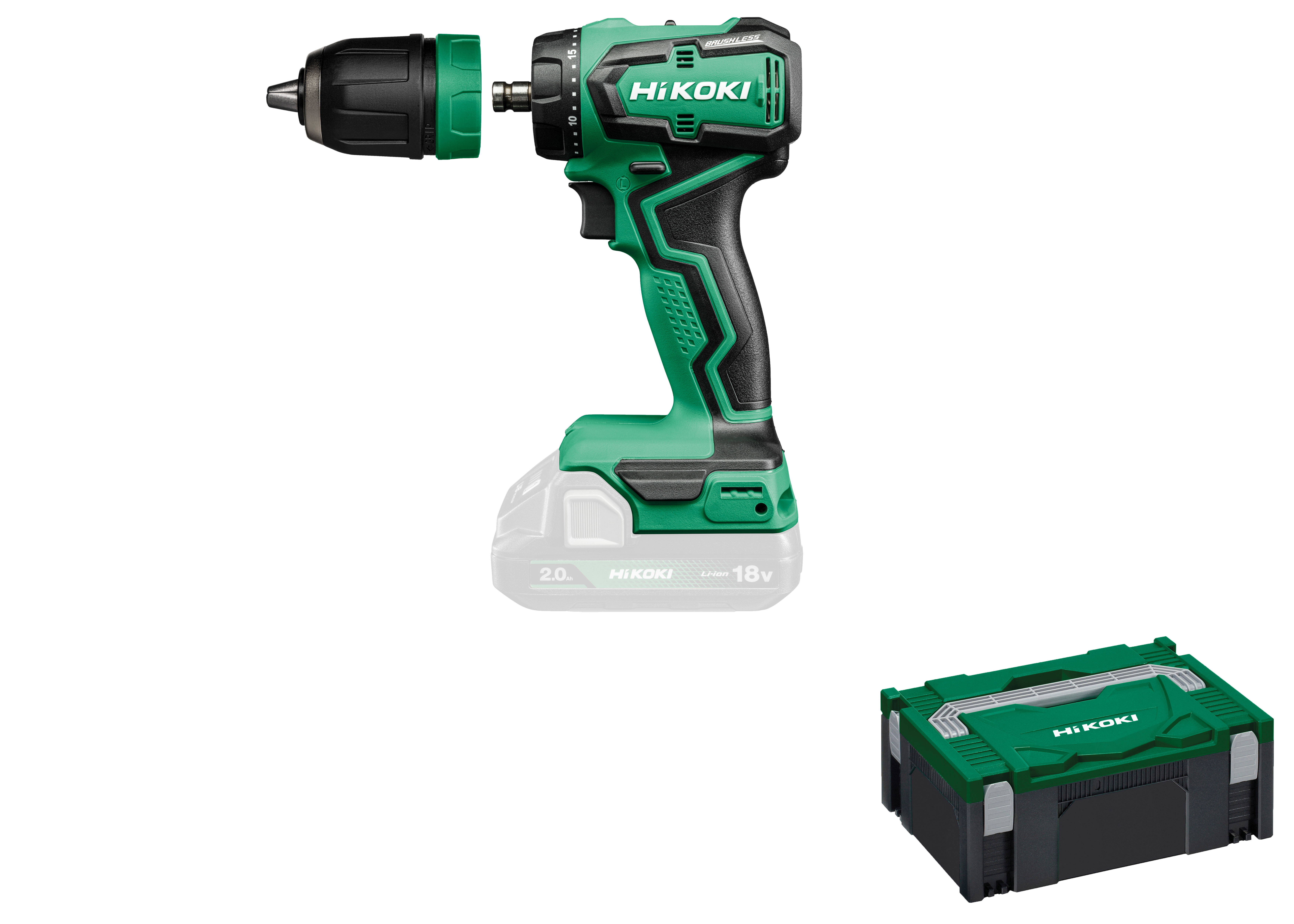 HiKOKI DS18DDQ(Basic) (HSC II) Akku Bohrschrauber 26/55Nm 13mm