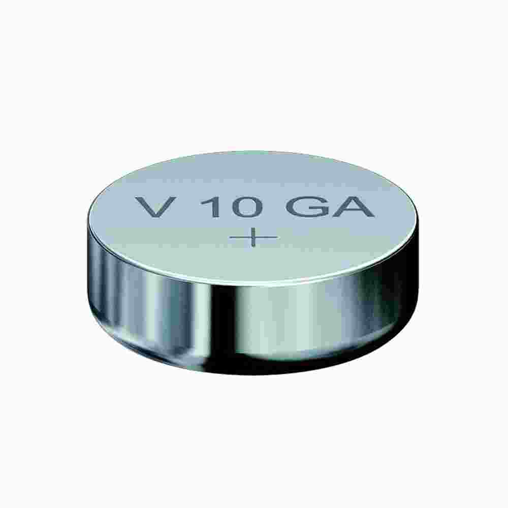VARTA V10GA Knopfzelle, 1,5V, LR54, Alkali-Mangan, 50mAh, Ø11,6x3,05mm, ELECTRONICS, VE = 1er Blister