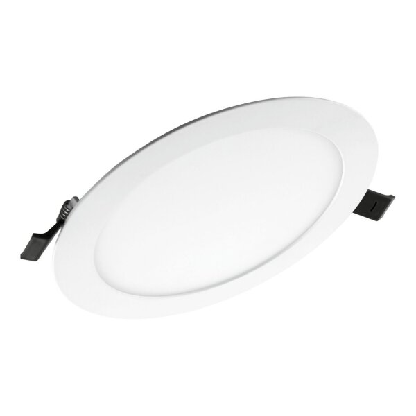 LEDVANCE LED-Einbaustrahler, 17W, Konverter, 1LED, 4000K, 1400lm, Aluminium, IP20 extrem breitstrahlend >80°, Ø192x23mm –