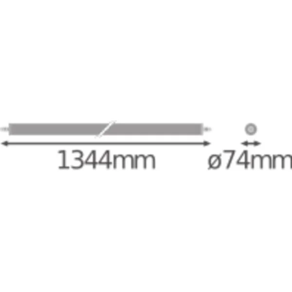 LEDVANCE LED-Feuchtraumleuchte, 22W, 4000K, 2800lm, elektronischer Trafo, IP67, Kunststoff opal/matt, Kunststoff, Schutzklasse=I, IK06, Brandschutz D –