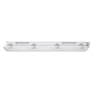 LEDVANCE LED-Feuchtraumwannenleuchte, 18W, 4000K, 2160lm, elektronischer Trafo, IP65, Kunststoff opal/matt, Kunststoff, Schutzklasse=I, IK08 –