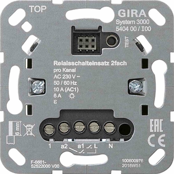 Gira S3000 Relaisschalteins. 2f Einsatz