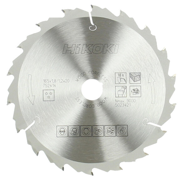 TCT Kreissägeblatt 165X20 Z18 - extradünn für Holz