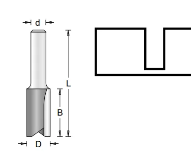 12 MM HM Nutfräser 14X25/66