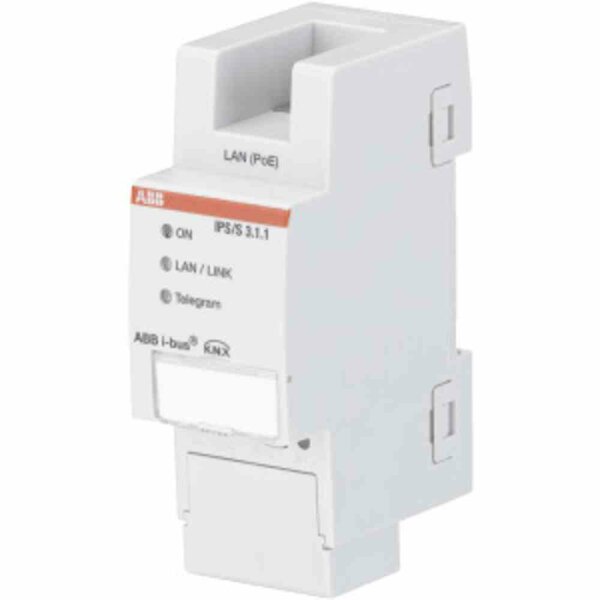 ABB Datenschnittstelle, REG, 2TE, Bussystem KNX, ohne andere Bussysteme, Ethernet, mit LED-Anzeige – IPS/S3.1.1