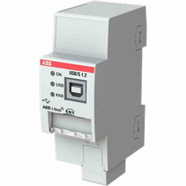 ABB Datenschnittstelle, REG, 2TE, Bussystem KNX, ohne andere Bussysteme, USB, mit LED-Anzeige – USB/S1.2