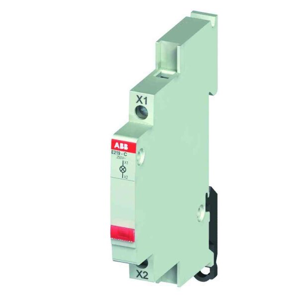 ABB Leuchtmelder REG, 250V, rot, LED, 0,47W, AC, 0,5TE, 68mm, IP20 – E219-C