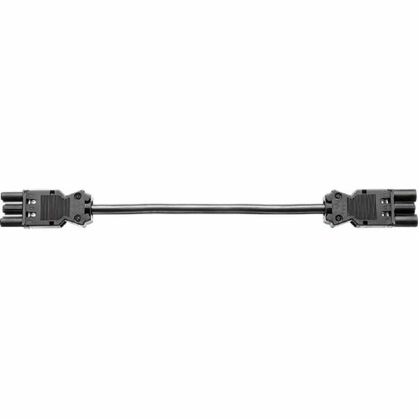 BACHMANN Verbindungsleitung, H05VV-F, 3x1,5mm², L1000mm, schwarz, Stecker, Buchse, 16A – 375.053