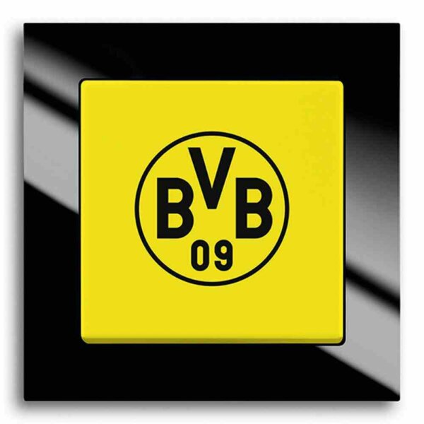 BUSCH-JAEGER Fanschalter Borussia Dortmund, Aus- und Wechselschaltung – 2000/6 UJ/01