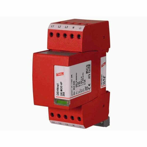 DEHN ÜS-Ableiter DEHNrail modular 255V 4-polig mit FM-Kontakt 4p – DR M 4P 255 FM