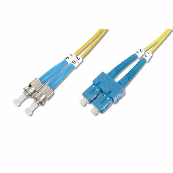 DIGITUS ST-SC Patchkabel, OS2 2m, duplex 9/125µ, gelb, LS0H 09/125µ duplex gelb LS0H – DK-2912-02