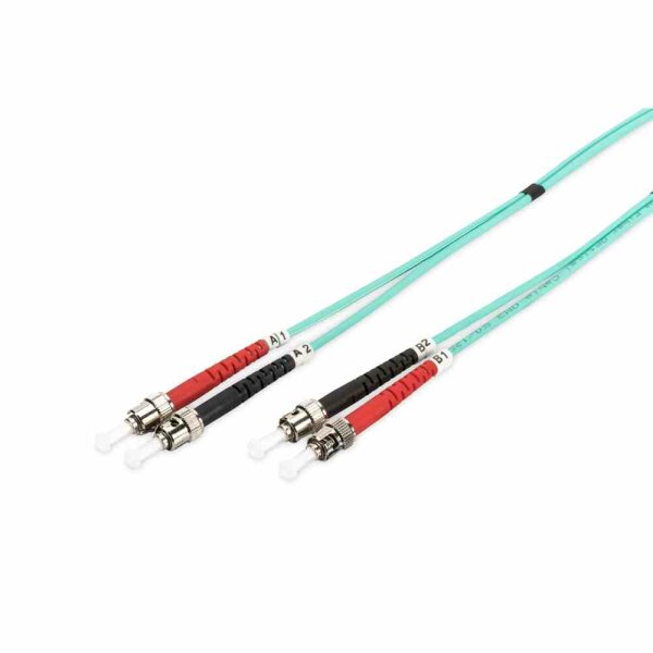 DIGITUS ST-ST Patchkabel, duplex 1m 50/125 um Klasse OM3 – DK-2511-01/3