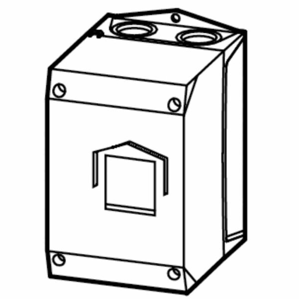 EATON CI-K2-PKZ0 Isolierstoffgehäuse CI-K2, H x B x T = 181 x 100 x 104 mm, für PKZ0, + Ausschitt 45 mm, IP40 – CI-K2-PKZ0