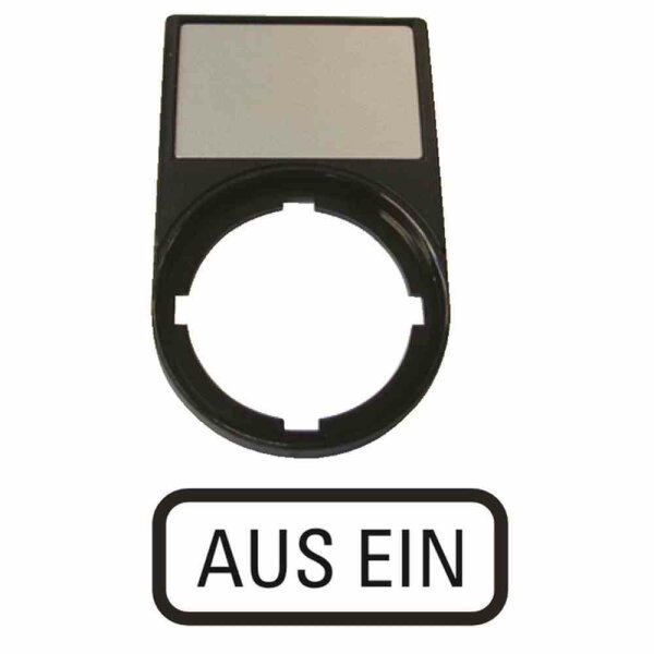 EATON M22S-ST-D10 Träger, + Schild, AUS EIN – M22S-ST-D10