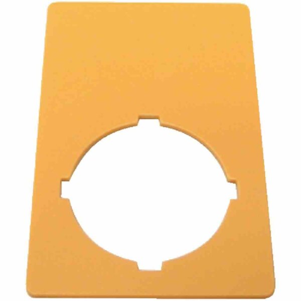 EATON M22-XZK Schild, NOT-AUS, gelb, H x B = 50 x 33 mm, blanko – M22-XZK