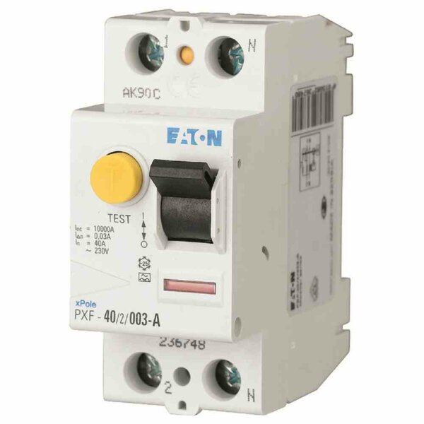 EATON PXF-40/2/03-A FI-Schalter, 40A, 2p, 300mA, Typ A – PXF-40/2/03-A