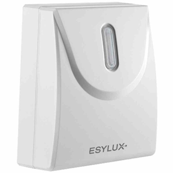 ESYLUX Defensor Dämmerungsschalter, Aufputz, 1S, 2300W, 60s/ein, 180s/aus, weiß, Lichtsensor eingebaut, IP55 – DEFENSORTSTIR1C