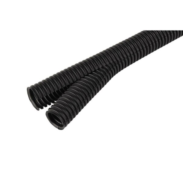 FRÄNKISCHE Co-flex PP-UV Wellrohr, Ø23mm, Polypropylen(PP), IP40, ohne Ummantelung, schwarz, UV-beständig, 125N, -40-135°C – Co-flex-PP-UV, NW 23, schwarz, 50 m-Ring (50 MTR)